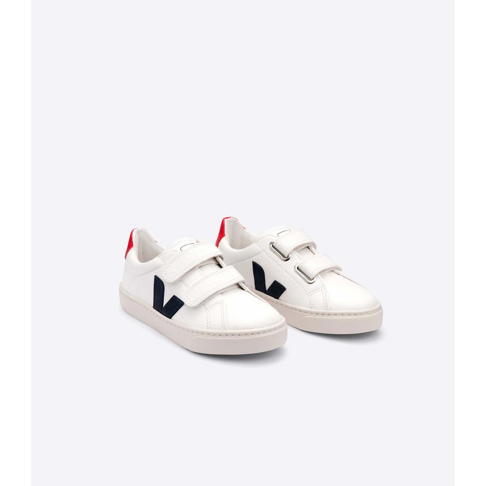 White/Blue Kids' Veja ESPLAR CHROMEFREE Shoes | AU 729SGL